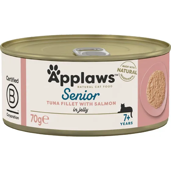 Applaws Senior Tuńczyk z łososiem, 12 x 70 g