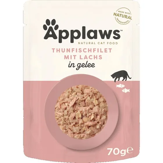 Applaws Tuńczyk i łosoś w galarecie, 32 x 70 g - Megapakiet