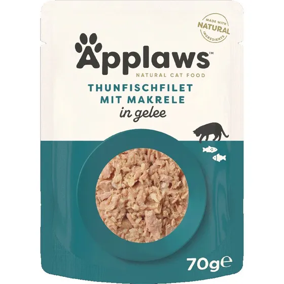 Applaws Tuńczyk i Makrela w galaretce, 32 x 70 g