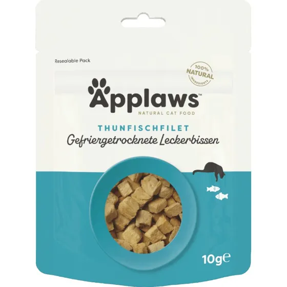 Applaws Cat Natural liofilizowane przysmaki z tuńczyka, 3 x 10 g