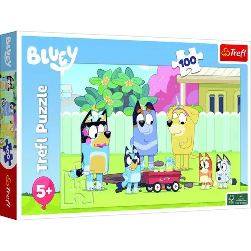 Trefl Puzzle Wesoły świat Bluey 100 elementów