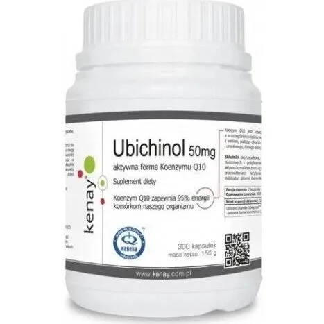 Kenay Ubichinol Koenzym Q10 50 mg 300 kapsułek