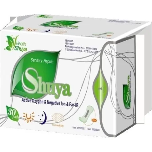 Wkładki higieniczne SHUYA HEALTH, bawełna organiczna, 30 sztuk