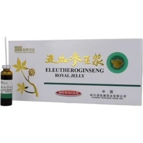 Meridian Eluthero Ginseng Royal Jelly - 10 ampułek po 10 ml