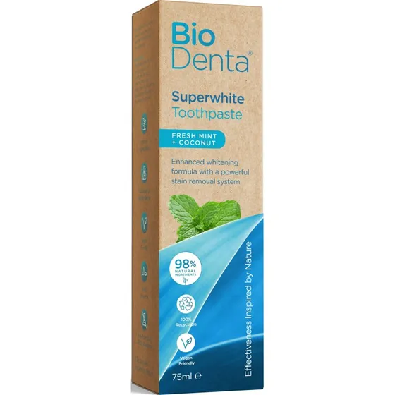 Beconfident Superwhite Pasta do zębów Mięta + Kokos 75 ml