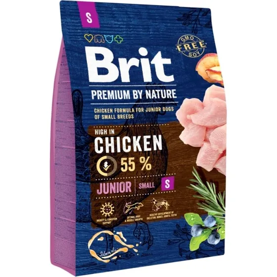 Brit Premium by Nature Junior S sucha karma dla psa, 3 kg