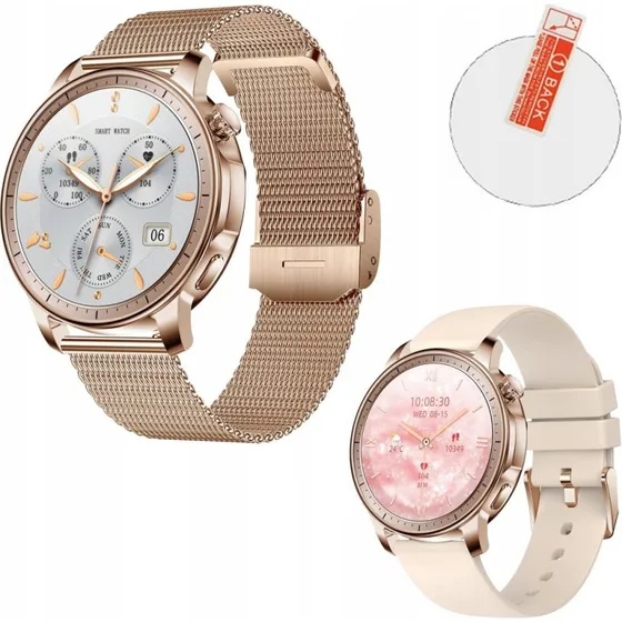 V65 Smartwatch damska zoty AMOLED