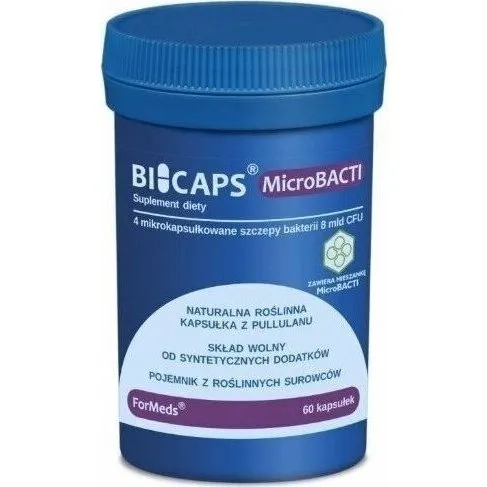 Formeds Bicaps MicroBacti Probiotyk Wsparcie Jelit 60 kaps.