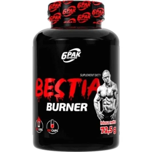 6PAK Nutrition Bestia Burner – Spalacz Tłuszczu 100 kapsułek