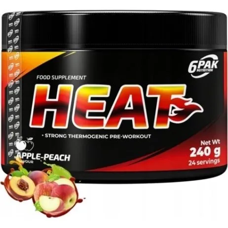 6PAK Nutrition Heat 240g Jabłko-Brzoskwinia