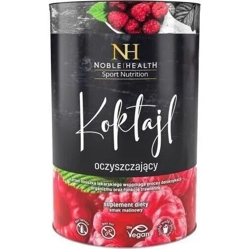 Noble Health Koktajl oczyszczający malinowy 150g