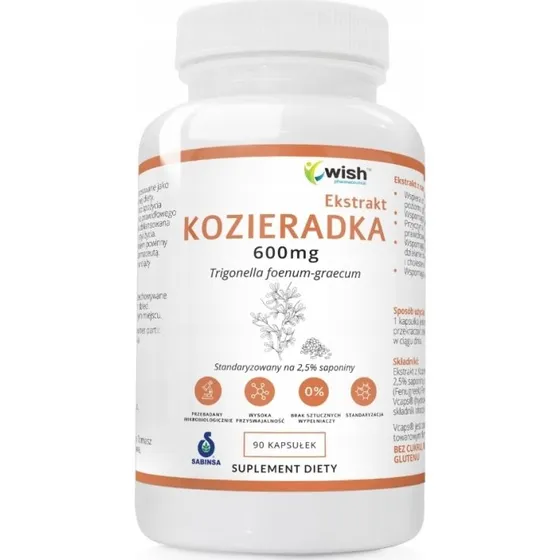 Wish Kozieradka 600mg 90 kapsułek