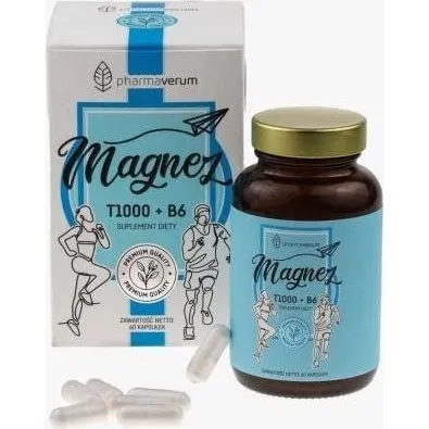 Pharmaverum Taurynian Magnezu T1000 + B6 60 kapsułek