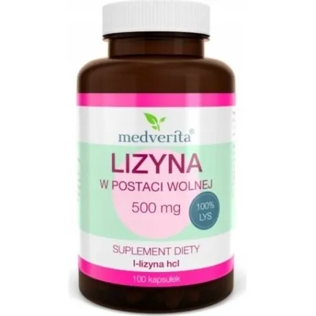 Medverita Lizyna 500 mg 100 kapsułek