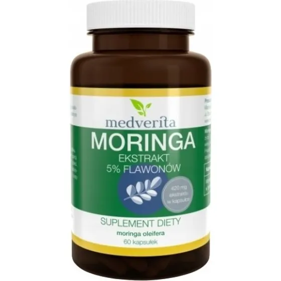 Medverita Moringa 60 kapsułek (5% flawonów)