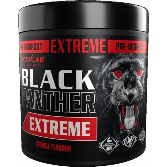 Activlab Black Panther Extreme Odżywka przedtreningowa Czarna Porzeczka 300g