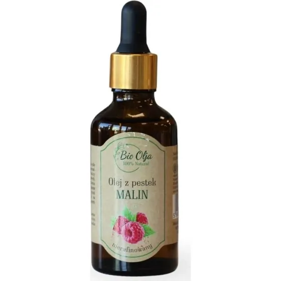 BIO Olja Olej z pestek malin zimnotłoczony, nierafinowany 50 ml