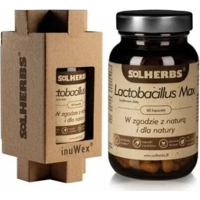 SOLHERBS Lactobacillus Max 60 kapsułek - Synbiotyk