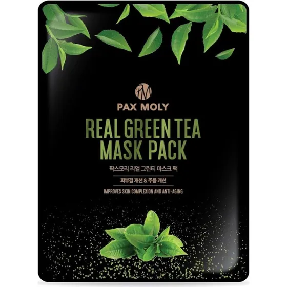 PAX MOLY Real Green Tea Mask Pack - Maska w płachcie 25ml