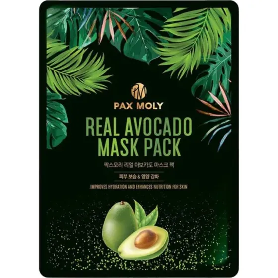 Pax Moly Maska w płachcie nawilżająco-odżywcza z awokado, 25ml