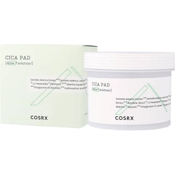 COSRX Pure Fit Cica Pad - Kojące płatki z wąkrotą azjatycką, 90 szt.
