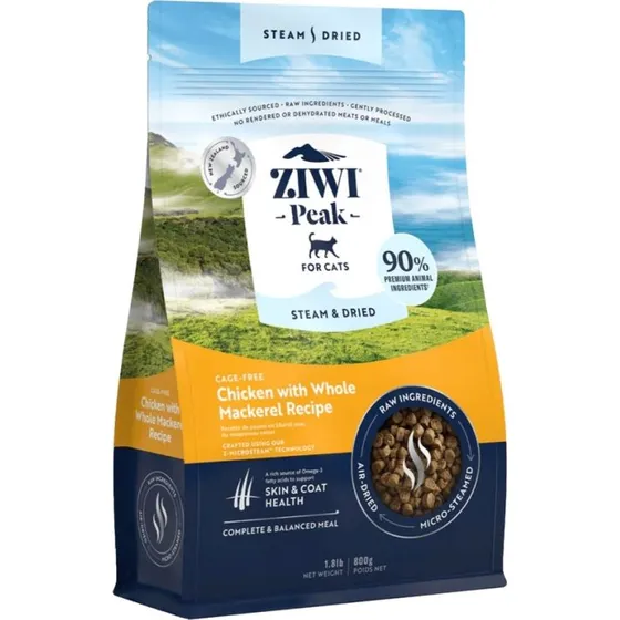 Ziwi Peak Steam&Dried Kurczak z Makrelą 800 g
