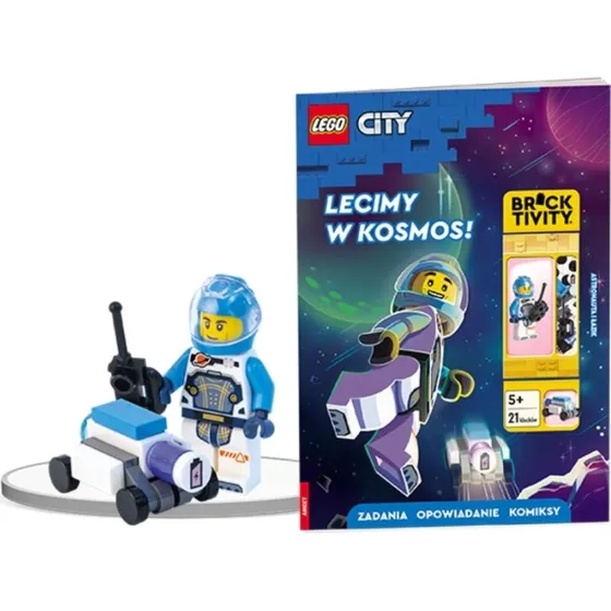 LEGO City Lecimy w kosmos: książka + minifigurka Quasara Gordona
