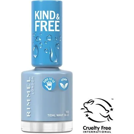 Rimmel Kind & Free wegański lakier do paznokci 152 Tidal Wave Blue 8ml