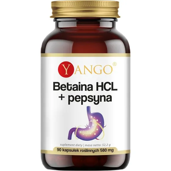 Yango Betaina HCL + Pepsyna 90 kapsułek