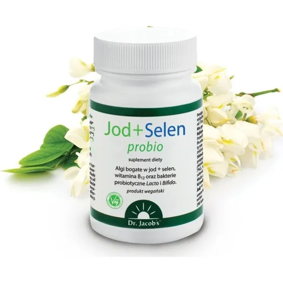Dr. Jacob's Jod + Selen + B12 + Probio 90 kapsułek