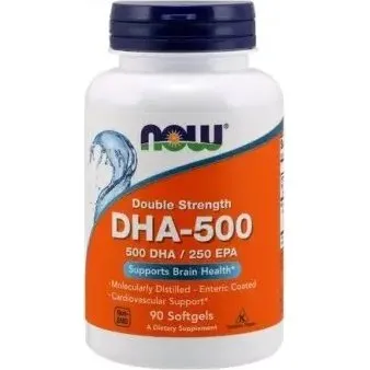 NOW Foods Omega-3 DHA 500 mg + EPA 250 mg, 90 Softgels