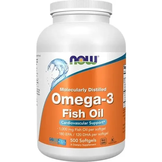 NOW Foods Omega-3 Molecularly Distilled 500 kapsułek