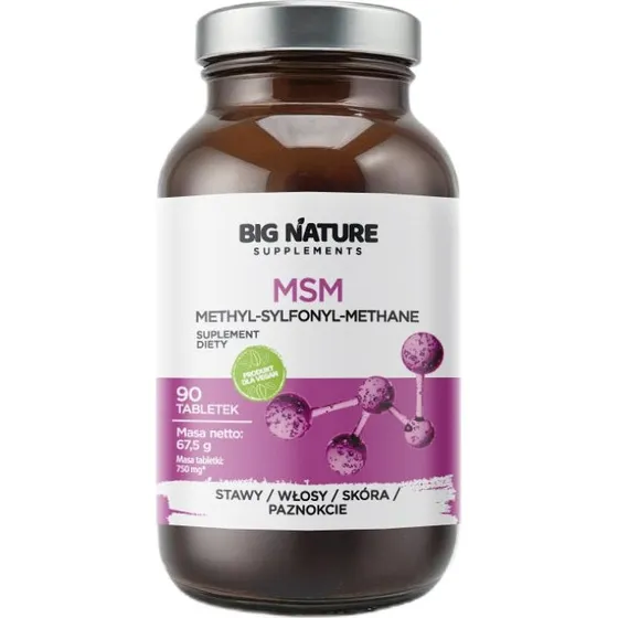 Big Nature MSM Regeneracja Stawów 90 tabletek