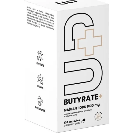 UP Health Pharma UP Butyrate+ Maślan Sodu 100 Kapsułek