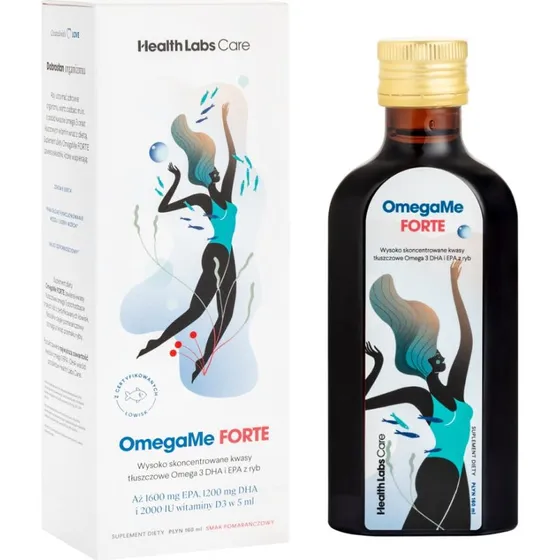 Health Labs Care OmegaMe Forte 160ml - Kwasy Omega-3, EPA i DHA