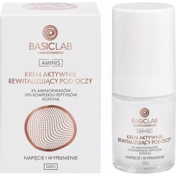 BasicLab Aminis Rewitalizujący Krem pod Oczy na Dzień 18 ml