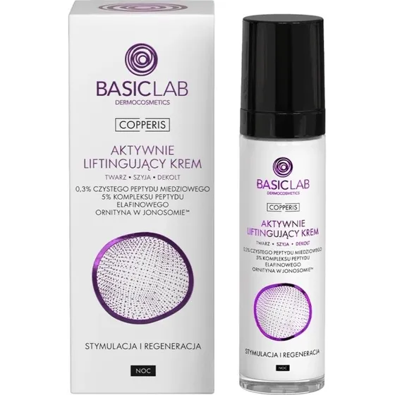BasicLab Copperis Krem na noc 0,3% Peptyd Miedziowy 50 ml