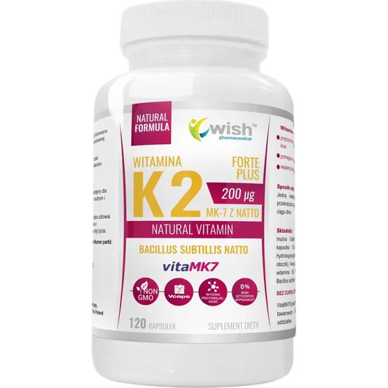 Wish Witamina K2 MK-7 200 mcg 120 kapsułek