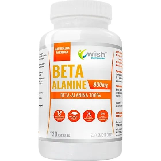 WISH Pharmaceutical Beta Alanina 800mg, 120 kapsułek