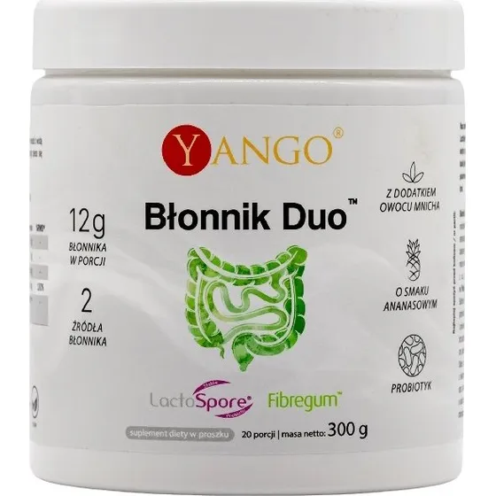 Yango Błonnik Duo 300g – Błonnik z Probiotykiem i Witaminą C