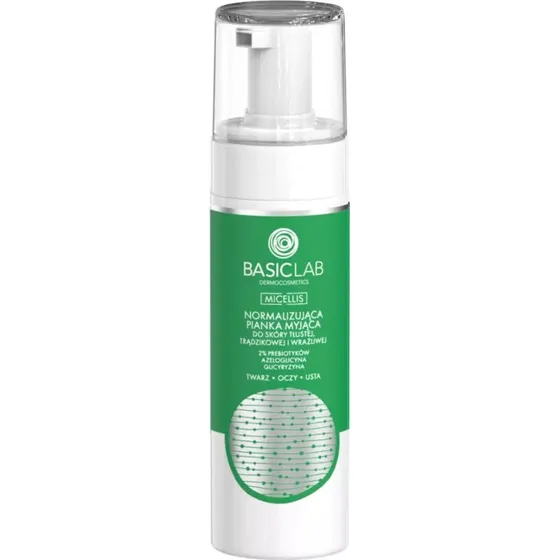 BasicLab Micellis pianka myjąca do skóry tłustej i trądzikowej 150ml