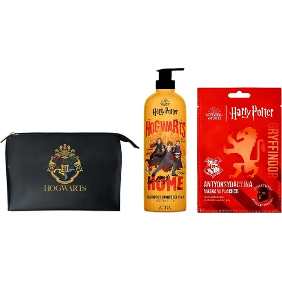 Aura Harry Potter: Zestaw żel pod prysznic 500ml, maska 20ml i kosmetyczka