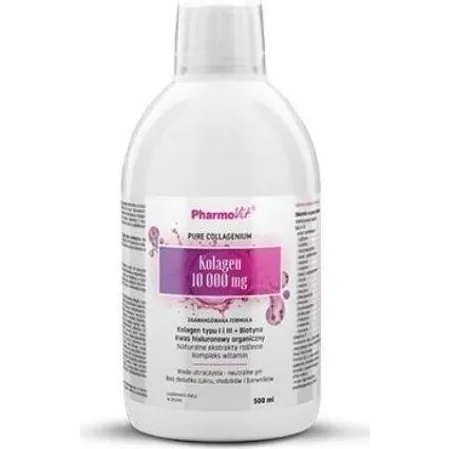 PharmoVit Kolagen typu I i III 10000mg + Kwas Hialuronowy 500ml