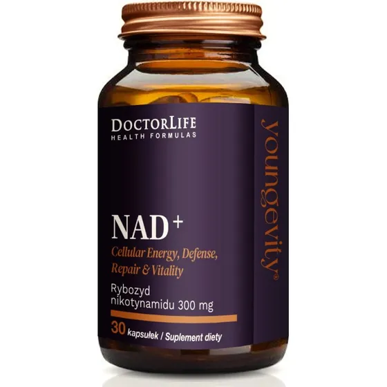 Doctor Life NAD+ Rybozyd Nikotynamidu 300mg, 30 kapsułek