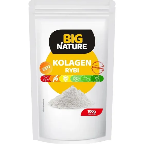 Big Nature Kolagen Rybi 100 g + Witamina C