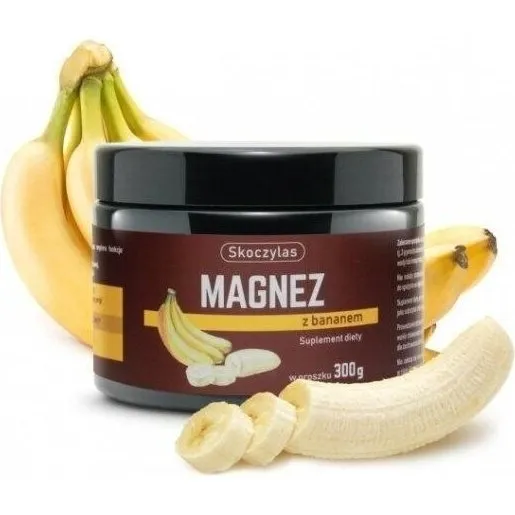 Skoczylas Magnez z Bananem 240g - Cytrynian Magnezu w proszku