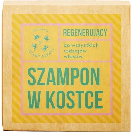 4 Szpaki Regenerujący Szampon w Kostce Eukaliptus Cytryna 75g