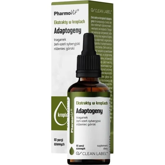 Pharmovit Adaptogeny Ekstrakty w Kroplach 30 ml