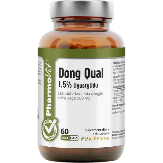 Pharmovit Dzięgiel Chiński Dong Quai 500 mg 60 kapsułek