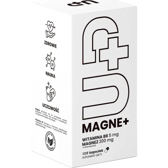 UP Health Pharma Magne+ Magnez z Witaminą B6, 120 kapsułek